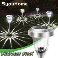 4Pcs Solar Pathway Lights Waterproof Stainless Steel Outdoor Waterproof Response Lamp Landscape Decor for Yard Walkway Garden