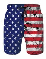 Flag Shorts Mens Beach Board Short Boys Dry Swimwear Trunks Gym Briefs XXS-6XL