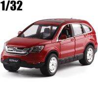 1:30ดึงกลับ Honda CRV รุ่นเก่ารถโลหะผสม6เปิดประตูเพลงโมเดลรถโลหะ Diecast ของเล่นเด็กจัดส่งฟรี