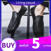 fashion Pu Casual รองเท้าผ้าใบ รองเท้าผ้าใบผู้ชาย รองเท้าแฟชั่น ยขี้เกียจขับรถรองเท้ากีฬา