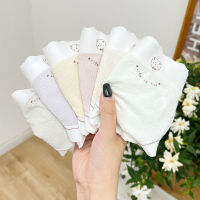 Soft Glutinous Japanese Cream Bear Modal Cotton Girl Traceless Mid Waist Cotton Antibacterial Crotch Large Size Underwear Women