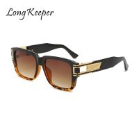 Vintage Sunglasses Women Men Square Luxury Designer Rectangle Metal Sun Glasses Trendy Driving Uv400 Eyewear Shades Gafas De Sol