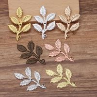 【YD】 10pcs/lot 32x50mm Filigree Pendant Jewelry Making Earrings Accessories Parts Supply 43