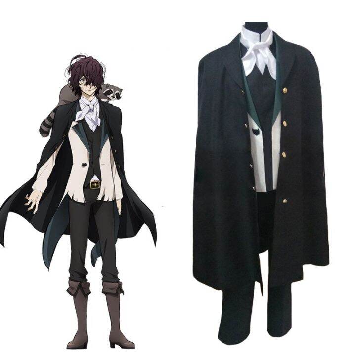 Edgar Allan Poe Cosplay Costumes Anime Bungo Stray Dogs Tops Pants