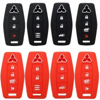 Xinyuexin ซิลิโคนรถ Remote Key Cover Case Shell Fob สำหรับ Mitsubishi Outlander 2021 2022 2023 สมาร์ท 2/3/4 ปุ่ม Protector-Shoukjke