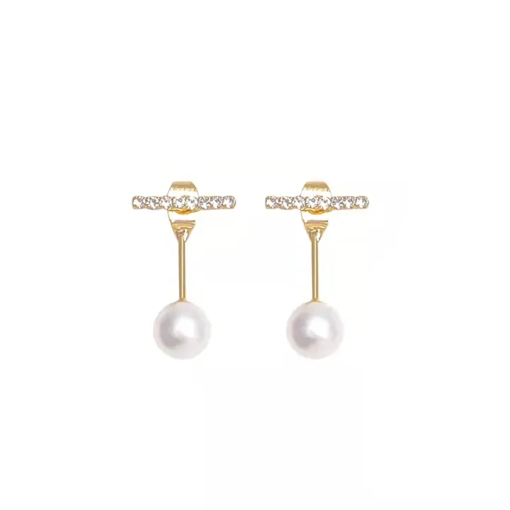 Pearl earings for women korean style minimalist hikaw high quality stud ...