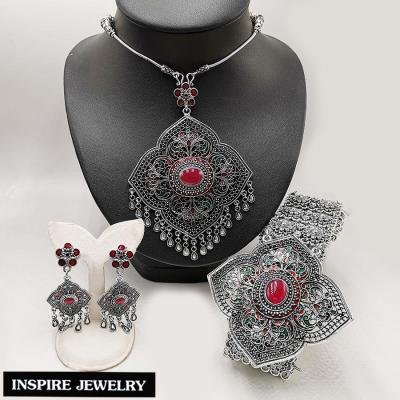 Inspire Jewelry ,ชุดเซ็ทสร้อยคอ พร้อมจี้ ต่างหูและเข็มขัด สวยงาม สุดอลังการ สำหรับชุดไทย