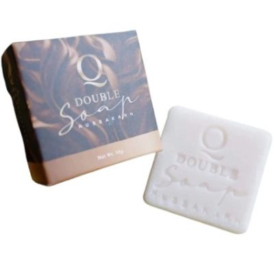 [3 ชิ้น]▶️Q Double Soap สบู่คิว ดูแลผิวหน้า [ Beauty ]