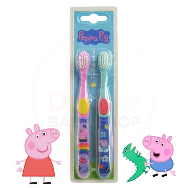 KOKOMO Peppa Pig Kids Toothbrushes (Pack of 2) (2020) แปรงสีฟันเด็ก