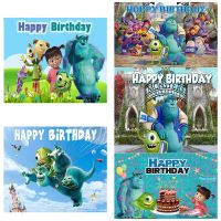 Monsters University Background Party Supplies Photography Background Kid Princess Photo Poster Room Decor Backdrop Photography Artificial Flowers  Pla