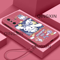 สำหรับ Poco F4 GT 5G เคสโทรศัพท์ Tooncutecute ดีไซน์ TPU อ่อนลายการ์ตูนเคสนิ่มมีลวดลายขอบตรงฟรีสายคล้อง