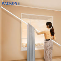 【ซื้อ 1 แถม 1】PACKONE ราวม่านไม่ต้องเจาะ ราวม่านยืดหด ราวม่านยืดไสลด์ ปรับขนาดได้ 2-4m ราวสแตนเลส ราวม่านอาบน้ำ ราวแขวน ราวแขวนอเนกประสงค์