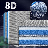 8D Aquarium Filter Sponge Media Upgraded 8-Layer No Glue Filter Pads Fish Tank Skimmer koi Pond Filter Cotton Accessories Colanders Food Strainers