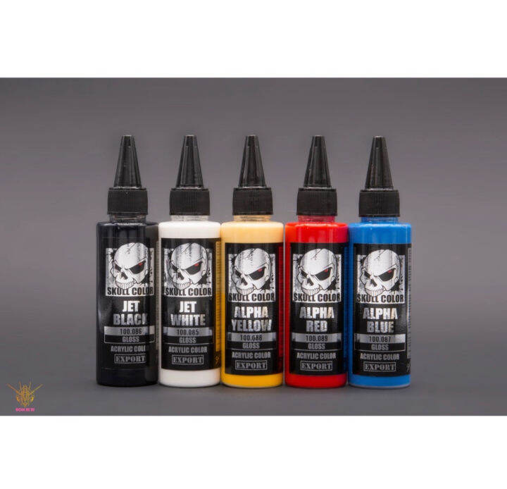 Paint Skull Color Gloss Jet Black Jet White Paint Airbrush Gundam