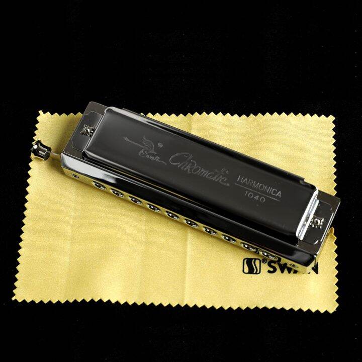 new-harmonica-swan-chromatic-blues-harmonica-c-key-w-10-holes-40-tone