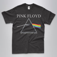 เสื้อวงดนตรีบุรุษคุณภาพเยี่ยม Pink Floyd Dark Side of The Moon VINTAGE ROCK Metal band Tees แขนสั้น Black grap