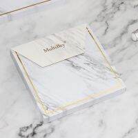 Sharkbang 100gsm Marble Bronzing Sticky Notes 100 Sheets 85x85mm Memo Notepad Mini Notebook Writting Paper Posits Papeterie