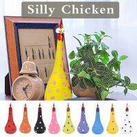 ❀ Hot Sale Silly Chicken Decor Resin Statue With Long Neck Outdoor Event Hand Yard Garden Decor Paint Party Noise Sculpture M W1w5