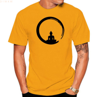 Meditation (สต็อกเพียงพอ) Cute Buddha Zen T-Shirt Men Personalized Short Sleeve 100 Cotton Crew Neck Teesคุณภาพสูง size:S-5XL