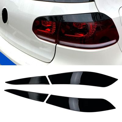 Car Rear Headlight Eyebrow Cover Trim Head Light Lamp Sticker for 2009-2012 Golf 6 MK6