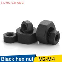 Hexagon Hex Nuts M2 M2.5 M3 M4 carbon steel metric hex nuts Black Grade 8 Carbon Steel Hex Nut Hexagonal Nut for Screws LUCHANG