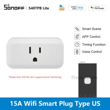SONOFF S31 15A WiFi Smart Plug with Energy Monitoring Smart Outlet Timer  Switch