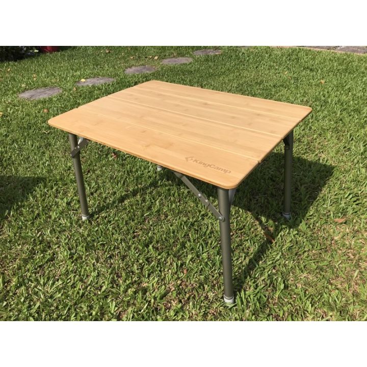 โต๊ะสนามแค้มป์ปิ้ง-โต๊ะไม้ไผ่งานเนียบ-โต๊ะ-king-camp-bamboo