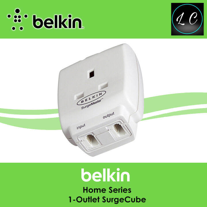 Belkin F9H110vsaCW Home Series 1-Outlet SurgeCube MasterCube Power ...