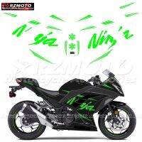 สำหรับคาวาซากิ NINJA250 NINJA300 EX300สติกเกอร์แฟริ่งชิ้นส่วนรถจักรยานยนต์นินจาชุดสติกเกอร์สะท้อนแสงกันน้ำ