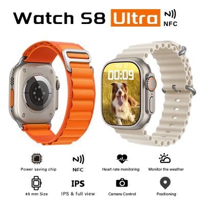 ZZOOI THL for Apple Watch S8 Ultra Men Smart Watch 49mm Bluetooth Call Outdoor IPS IP68 Waterproof NFC Wireless Charging Heart Monitor