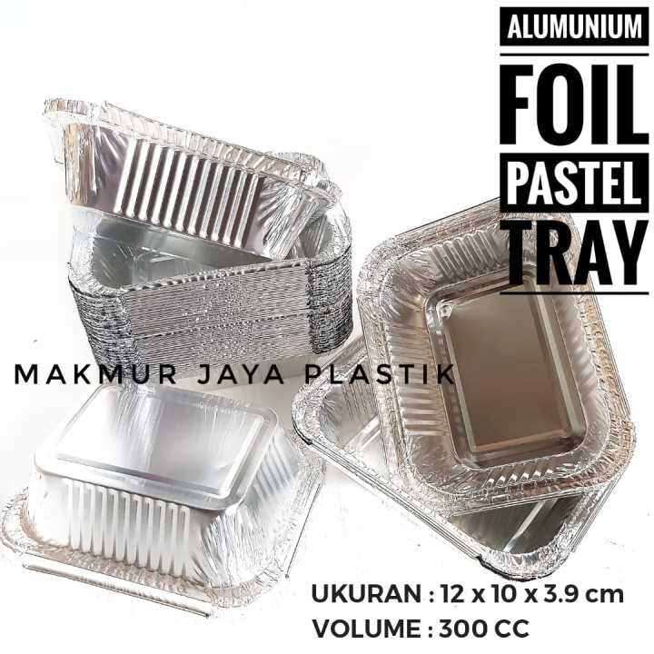 ALUMUNIUM FOIL CUP KOTAK PASTEL TRAY KEMASAN MAKANAN FOIL TRAY KOTAK