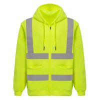 Construction High Visibility Safety Wear Embroidery StitchworkSweatshirt Hoodies Embroidery