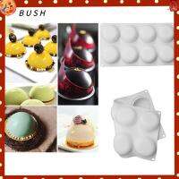 BUSH กลมแบน วุ้นพุดดิ้งไอศครีม DIY ขนมขนมปังขนม ซิลิโคน แม่พิมพ์เค้ก Bakeware เครื่องมืออบ