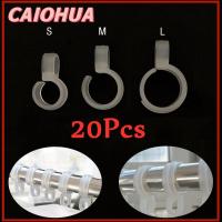 CAIOHUA 20pcs จัดบ้าน กันลื่น ตะขอแขวน คลิปลม คลิปกันลม ตะขอกันลม หัวเข็มขัดไม้แขวนเสื้อ กันลื่น