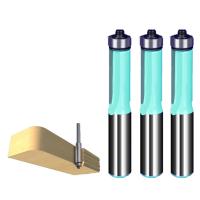 【CW】 3pcs 1/2 shank 12.7mm length 30mm trimming end mill trimmer cleaning edge router bits woodworking tools milling cutter 9348