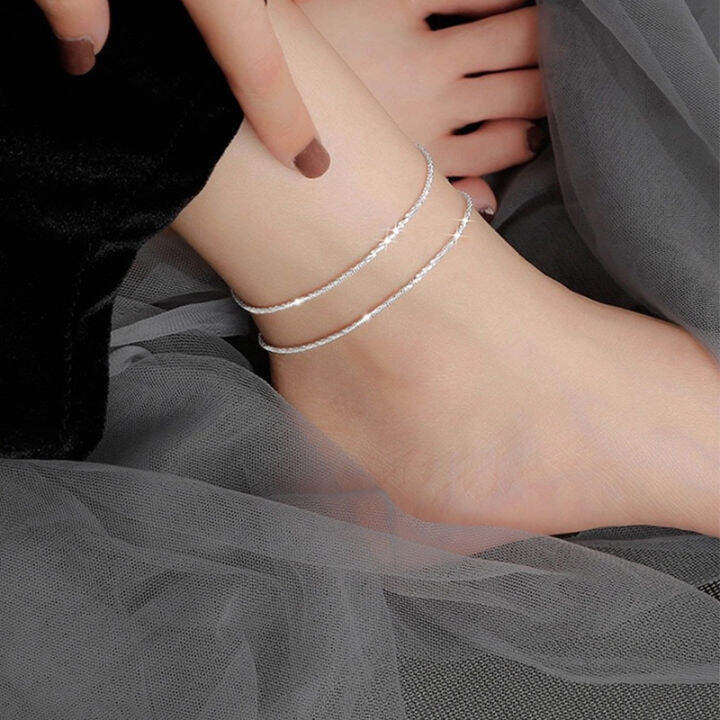 thin-silver-plated-shiny-chains-anklet-for-women-girls-friendship-beach-foot-jewelry-leg-bracelet-barefoot-tobillera-de-prata