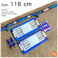 ค้ำหลบป้าย ยกเซ็ต ป้ายไทเท+พรบ ไดร์ไทเทแท้  ค้ำหลบป้ายทะเบียน ไซส์ 118CM vigo,revo