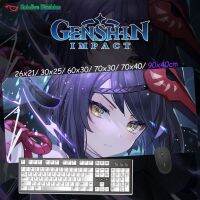 For Genshin Jiujo Saraku Tengu Variety Mihayou Game Anime Oversized Seaming Keyboard Mouse Pad