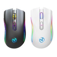 2.4G Wireless Gaming Mice 4800DPI RGB Colors Backlit Mechanical Mouse Rechargeable for Laptop PC Computer 1PC Basic Mice