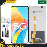 Beyondwolf จอ LCD ขนาด6.72นิ้วของแท้สำหรับ Oppo A1 5G อะไหล่จอ LCD จอแสดงผลหน้าจอสัมผัสหน้าจอ LCD ชุดประกอบดิจิไทเซอร์พร้อมกรอบกลางสำหรับ OPPO A1 5G PHS110 Lcd