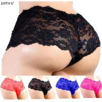 M-XXXL Panties Mesh Skinny Hip Half-Pack Hombre Boxers Man Underwear Transparent Sexy Panties Sissy