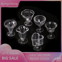 dongcheng ถ้วยบ้านตุ๊กตา6ชิ้นเครื่องครัวขนาดเล็กถ้วยไอศกรีมใส่ผลไม้ถ้วยของเล่น