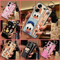 Fashion Design protective Phone Case For Tecno Pova5 4G Cute Lanyard Phone Holder Kickstand Silicone Dirt-resistant