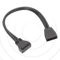 IDC Male To Female Cable Male To Female USB3.0 Connector Adapter Cable Stable Computer Accessories Motherboard Adapter IDC with High-Speed Transmission positive