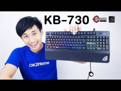 SIGNO E-Sport KB-730 CENTAURUS Semi-Mechanical Gaming Keyboard (คีย์บอร์ดเกมมิ่ง) - (ฺBlack)