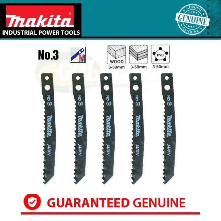 Makita Jigsaw Blade No. 3 for Wood 5pcs (Makita Type) •khm megatools
