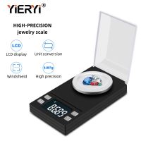 yieryi 100g/50g/20g/10g Electronic Scales 0.001 LCD Digital Scale Jewelry Medicinal Herbs Portable Lab Weight Milligram Scale Luggage Scales