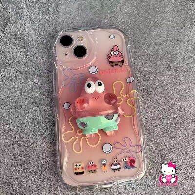 เคสโทรศัพท์มือถือ ขอบโค้ง ลายตุ๊กตา Spongebob Patrick Star 3D สําหรับ Samsung A12 A10s A03s A24 A21s A23 A14 A50s A50 A04s A30s A20 A51 A20s A30 A52 A13 A04 A52s A32 A11 A31 A03 A02s