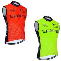 2023 EFAPEL Cycling Jersey Windbreaker Men Bike Vest Maillot Ropa Ciclismo Pro Bicycl Tshirt Clothing