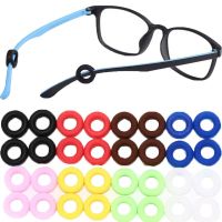 10 Pairs Silicone Anti-slip Eyeglass Ear Hooks Temple Tips Round Retainer Holder Elastic Glasses Ear Hook EyeGlasses Accessories Eyewear case